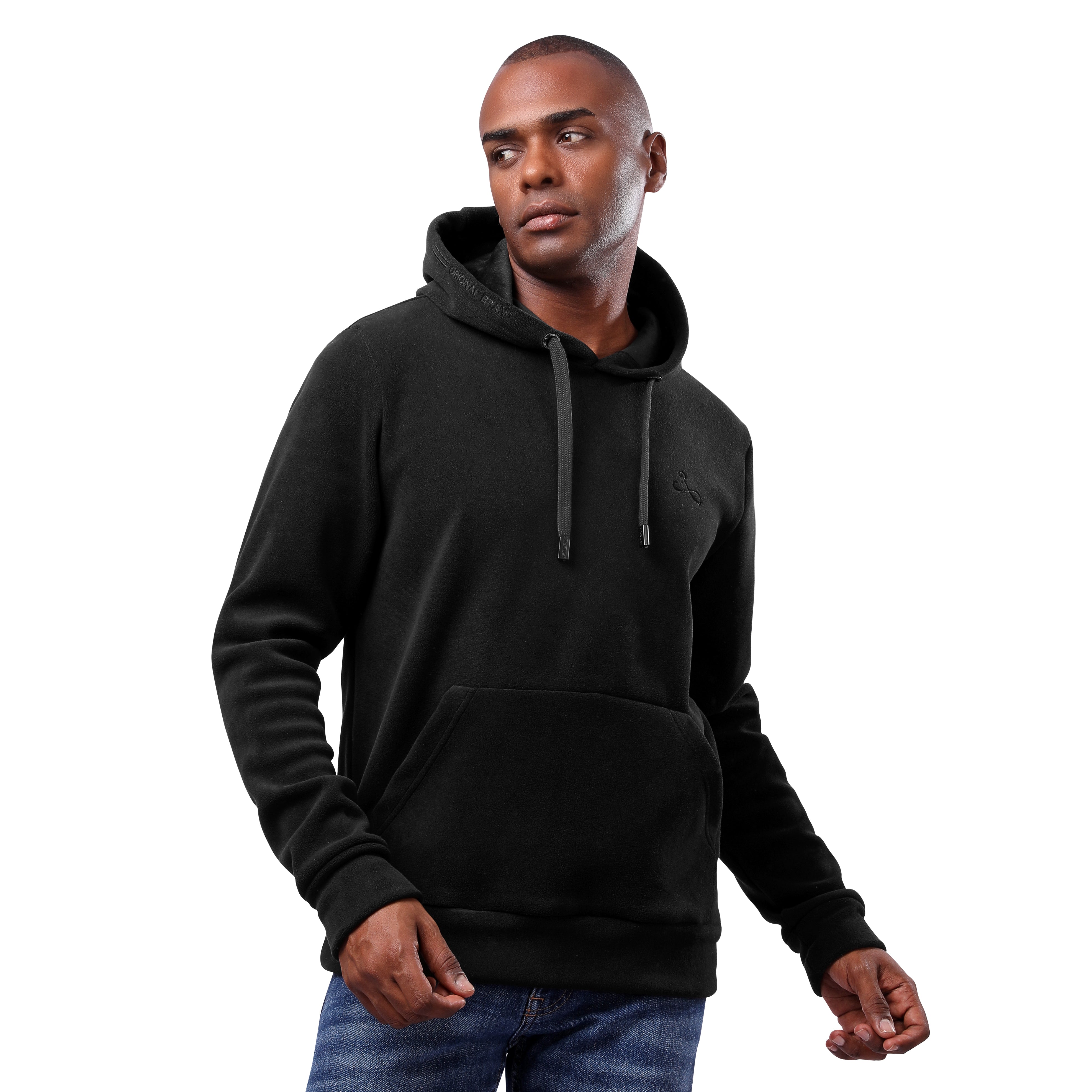 Black Cotton Hoodie Sweatshirt – ROBUST