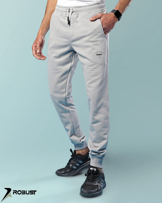 ROBUST Fit Sweatpants capsule embroider رمادي فاتح