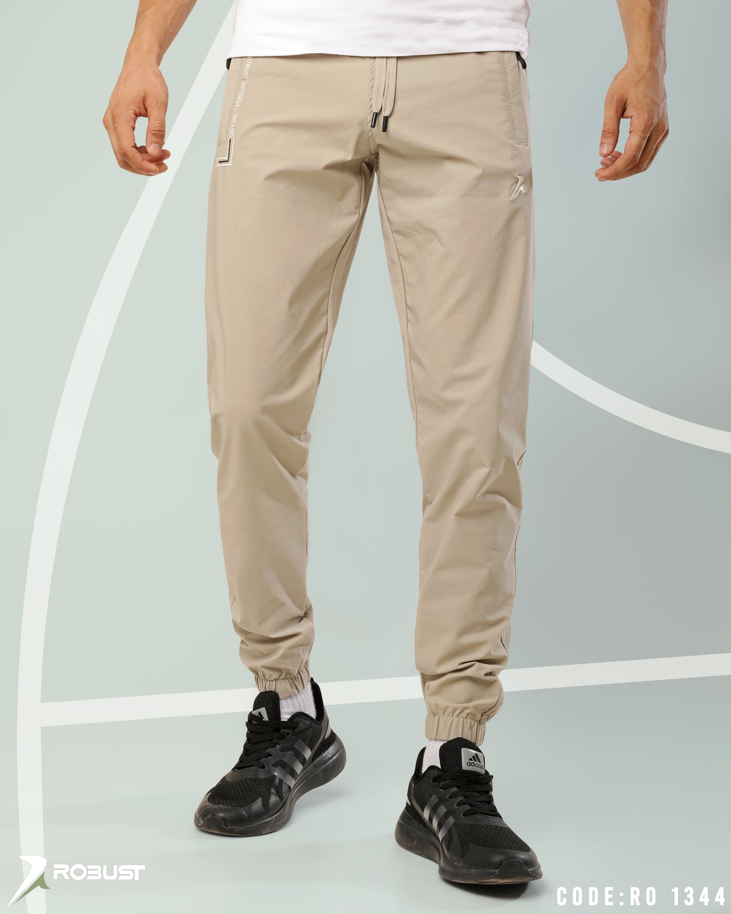 ROBUST Fit Sweatpants soft بيج