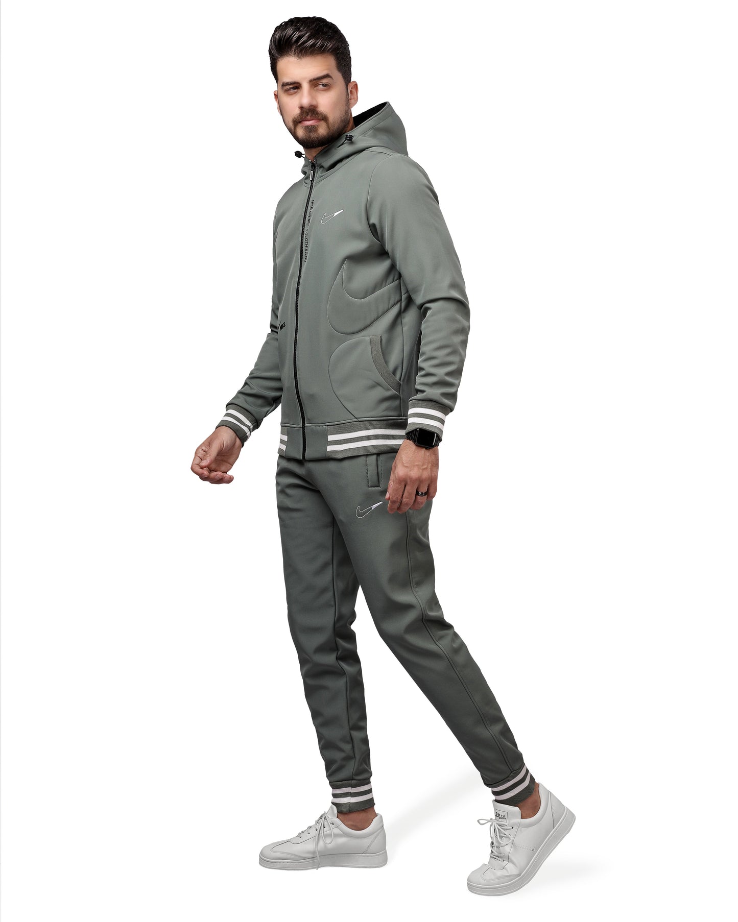 khaki bike nike tracksuit